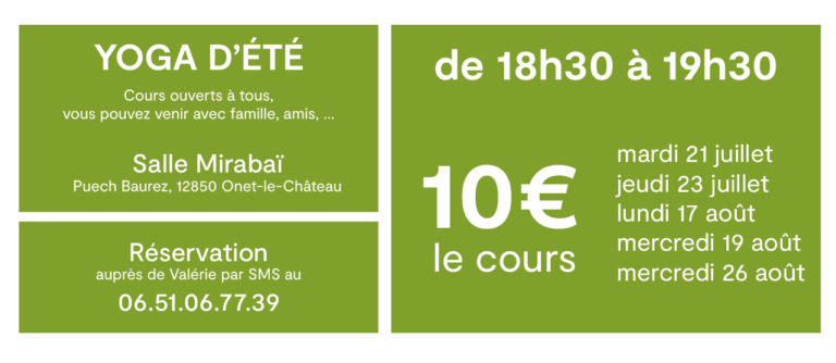 cours d'été 2026